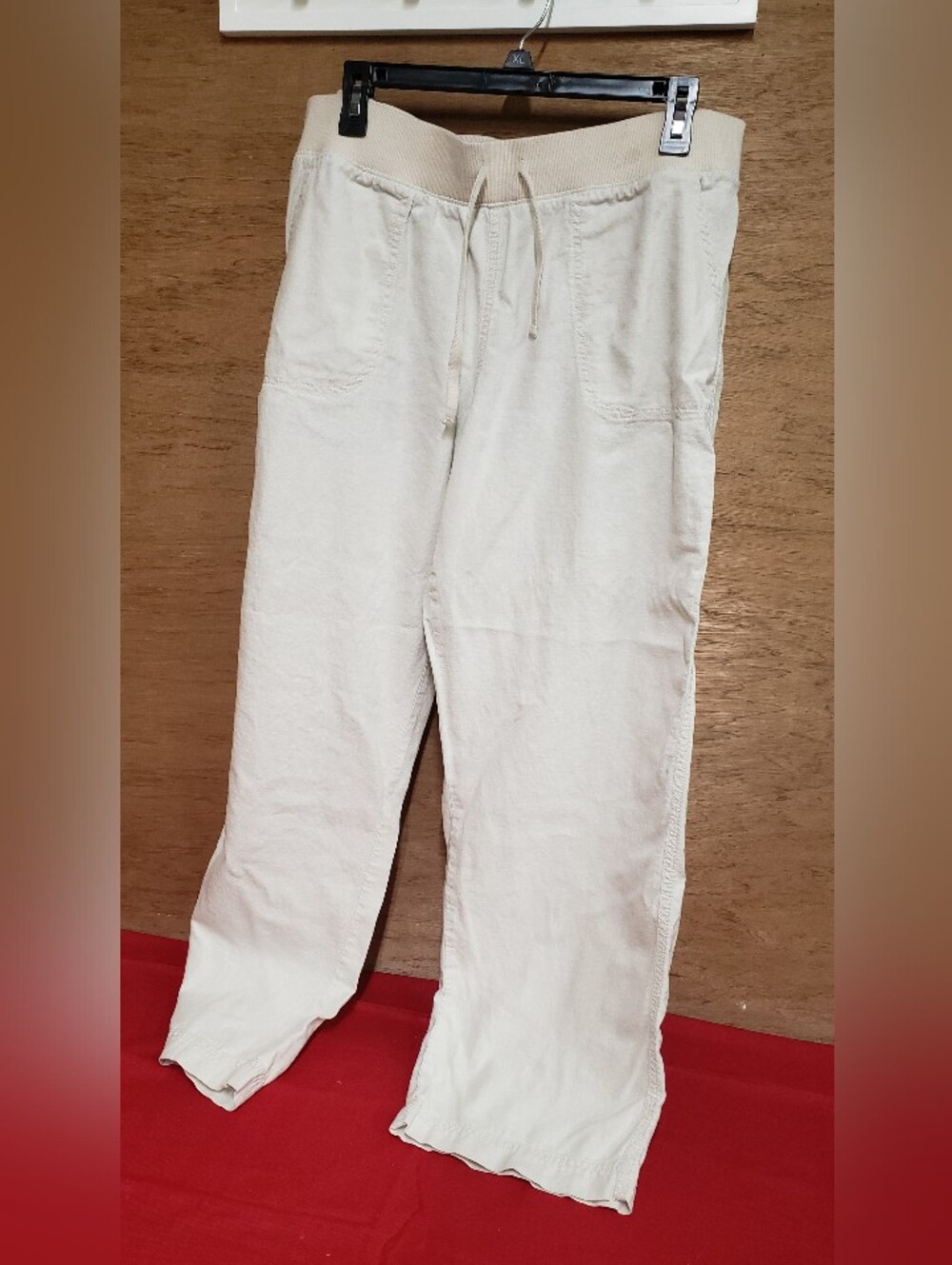 Sonoma Ladies Beige Drawstring Stretch Pants 14